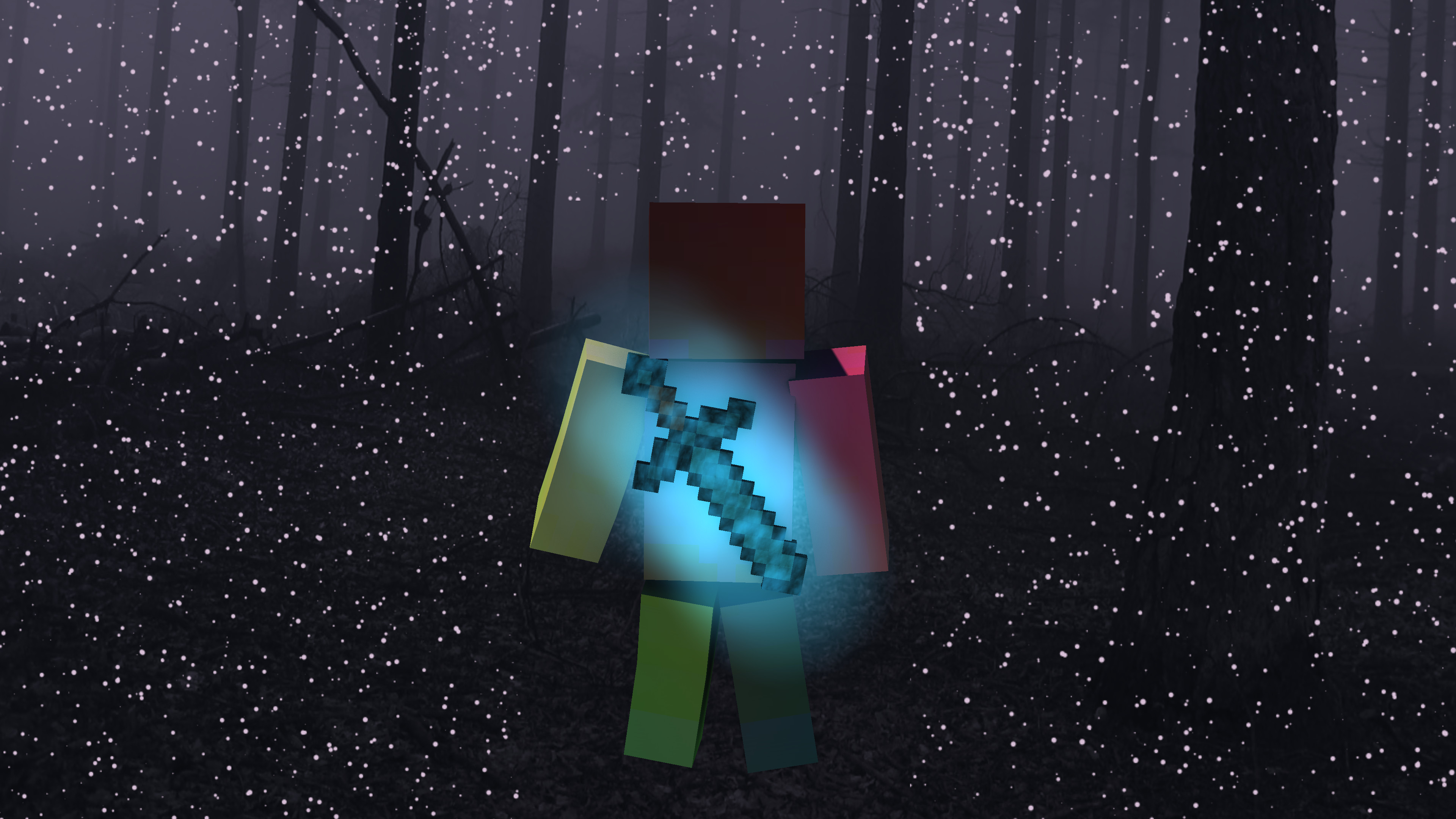 Download Minecraft Steve And Herobrine Wallpaper | Wallpapers.com